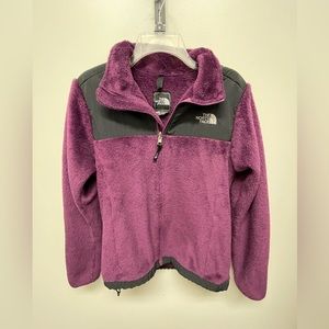 North face purple fleece jacket - medium